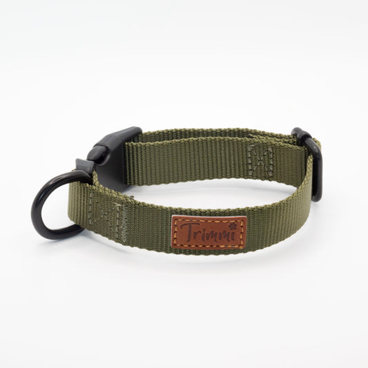 Nylon halsband groen